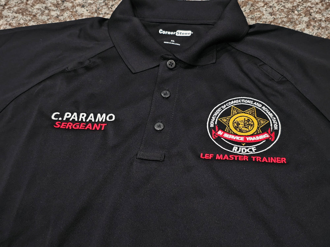 Custom Embroidered Polo (Email for Badge Selection)