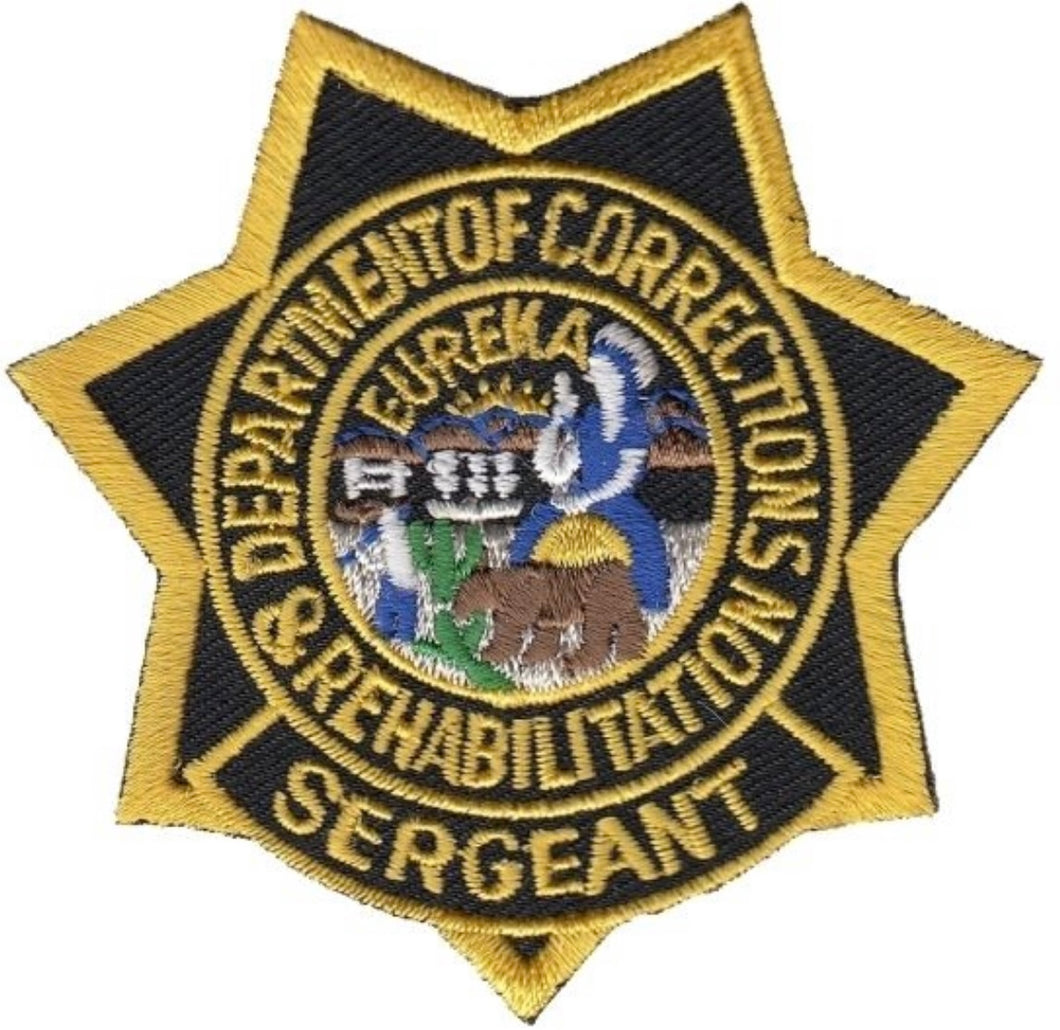 CDCR SGT STAR PATCH